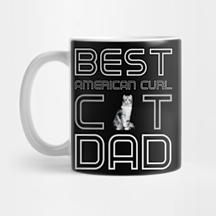 Best American Curl Cat Dad Mug